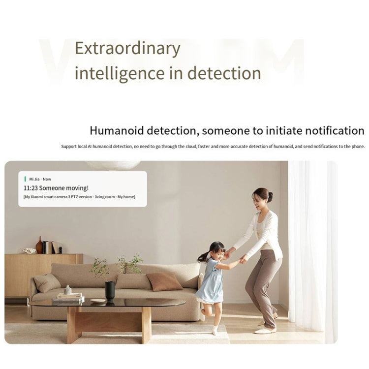 Original Xiaomi Mijia Smart Camera 3 PTZ Version 3K AI Detection Baby Monitor 5MP 360 Degree View Webcam Day & Night Work Infrared Night Vision, With US Plug Adapter, 3 PTZ Version Original Xiaomi Mijia Smart Camera 3 PTZ Version 3K AI Detection Baby Monitor 5MP 360 Degree View Webcam Day & Night Work Infrared Night Vision, With US Plug Adapter, 3 PTZ Version